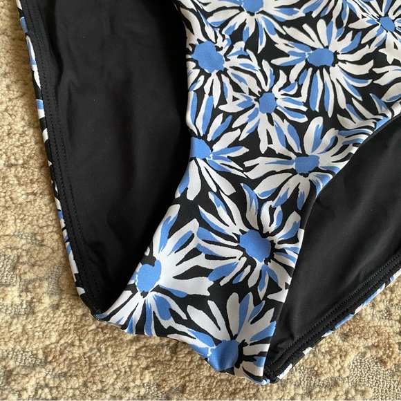 Cuup Bikini Bottoms Bloom Cloud Lined Blue White Black Daisy Floral Print: 2 - Picture 2 of 7
